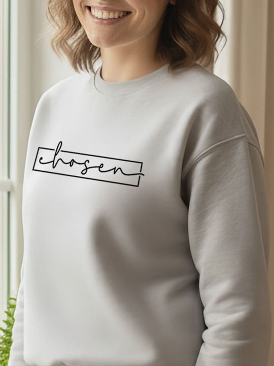 Women Printed Round Neck Regular Fit Long Sleeve Sweatshirt