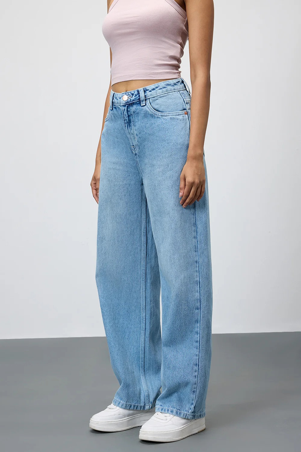 Periwinkle Blue Women's Straight Jeans